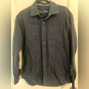 Navy blue Robert graham dress shirt